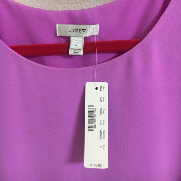J Crew- Neon Lilac Dress - Picture 2 of 3